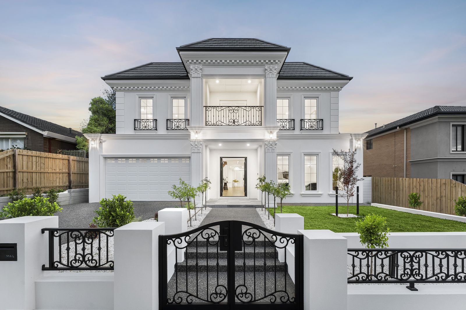 Early editing style — property exterior